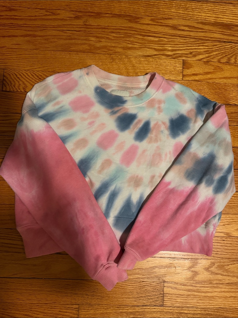 American Eagle Tie-Dye Cropped Sweater